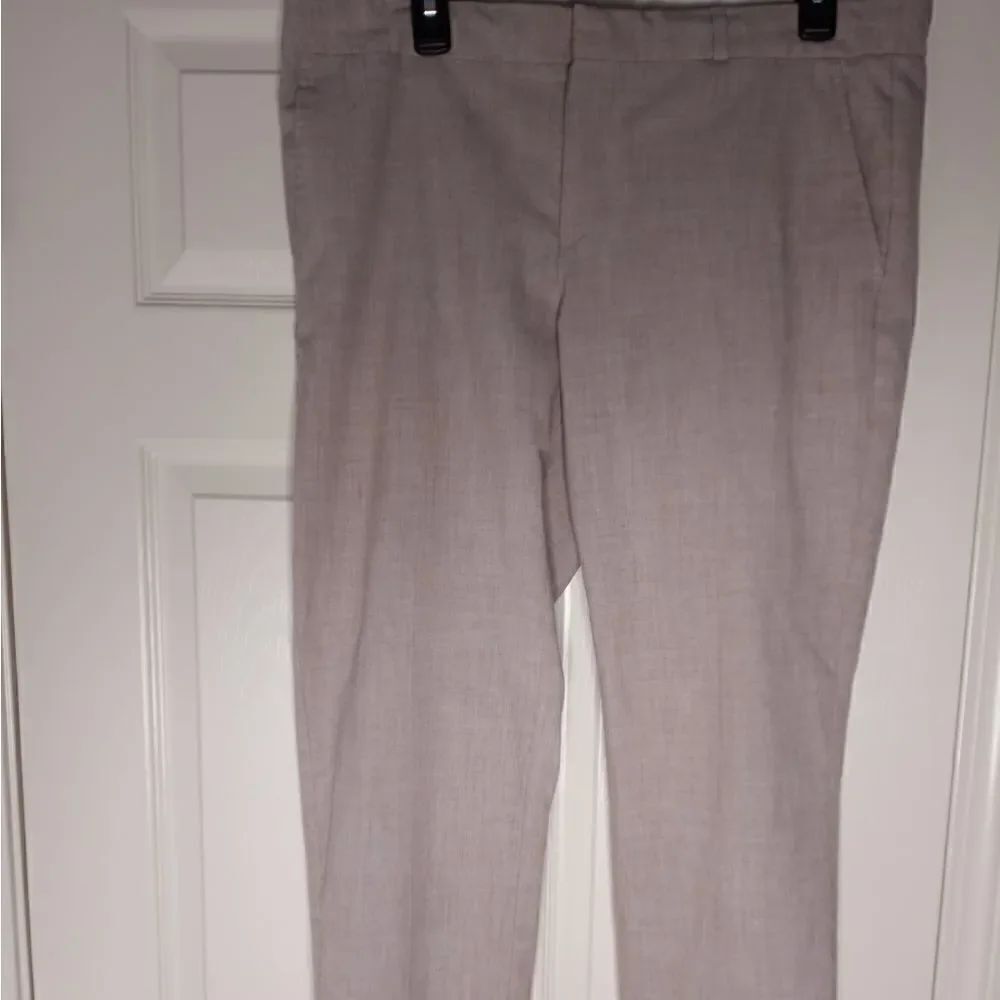 Banana Republic 12P Cream Full Length Pockets Zipper Women’s Dress Pants.